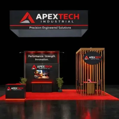 20×30 Industrial Trade Show Booth Design