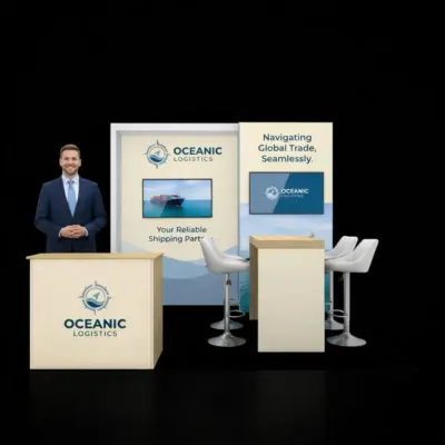 10×10 Corporate Exhibit Rental Booth