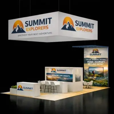 20×30 Travel & Tourism Trade Show Booth